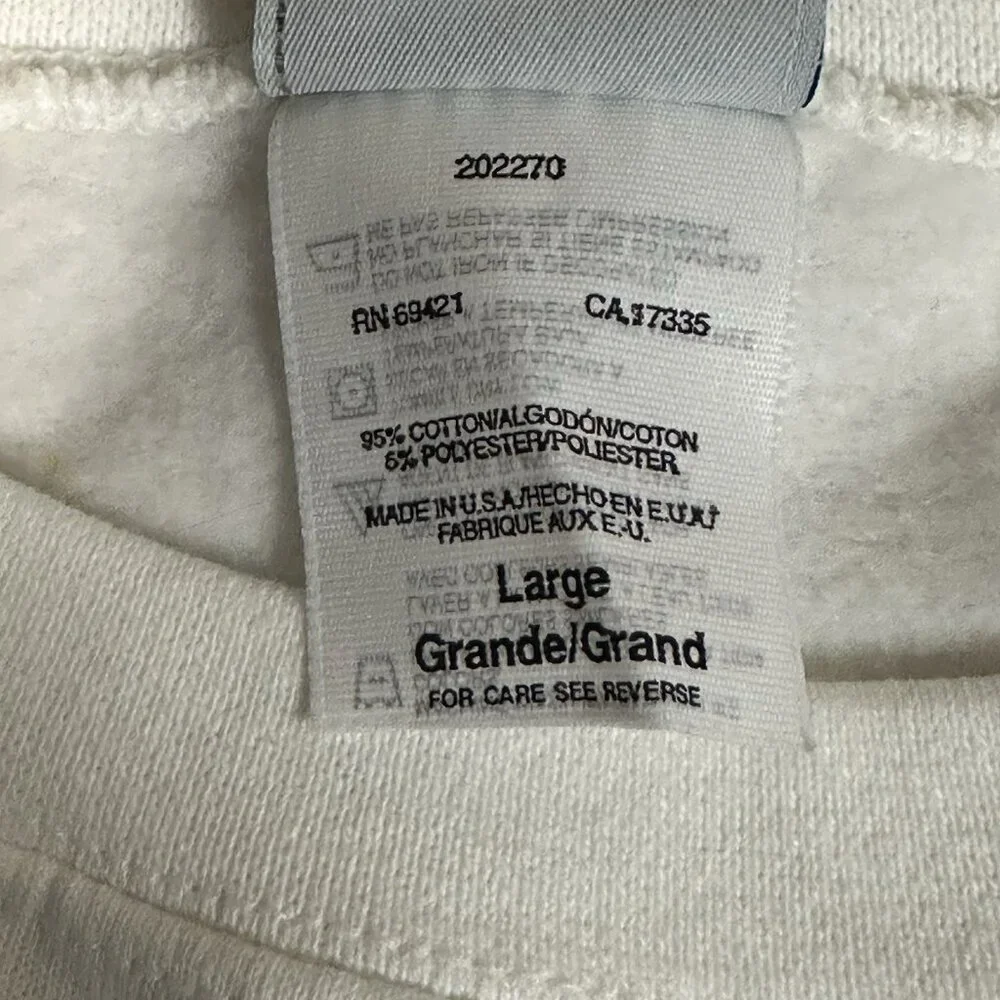 Vintage Women’s Reebok White Sweatshirt Size Large‎ - Picture 10 of 12